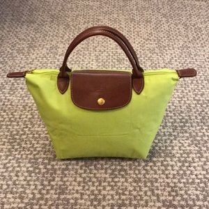 Mini Green Longchamp Tote